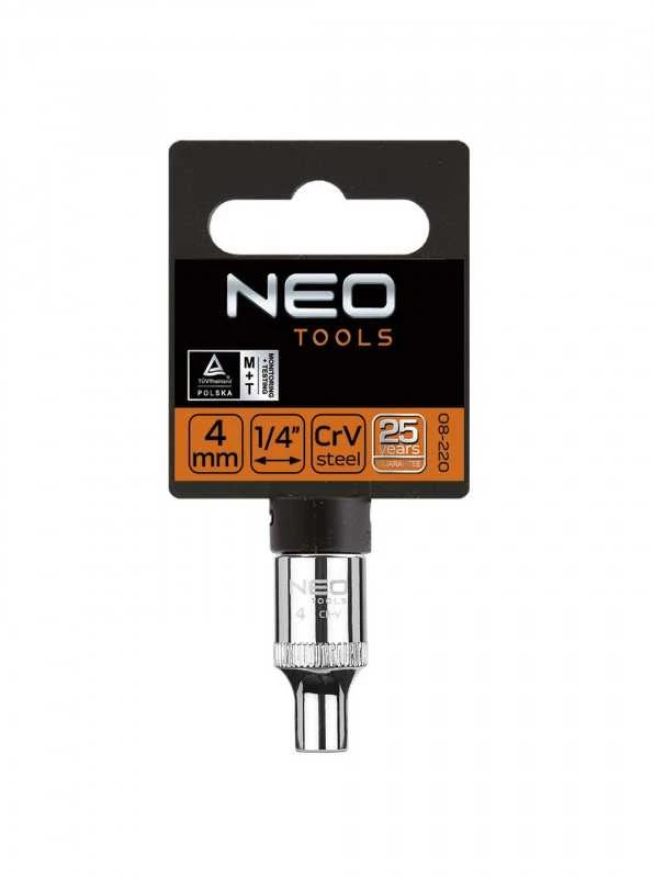 Šešiakampė galvutė Neo 1/4", 4mm
