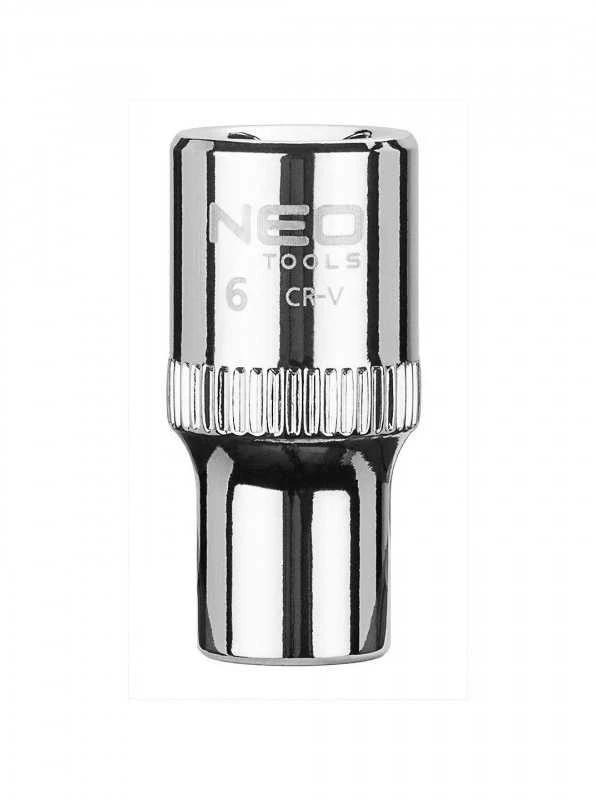 Šešiakampis lizdas Neo 1/4" 6mm 08-224