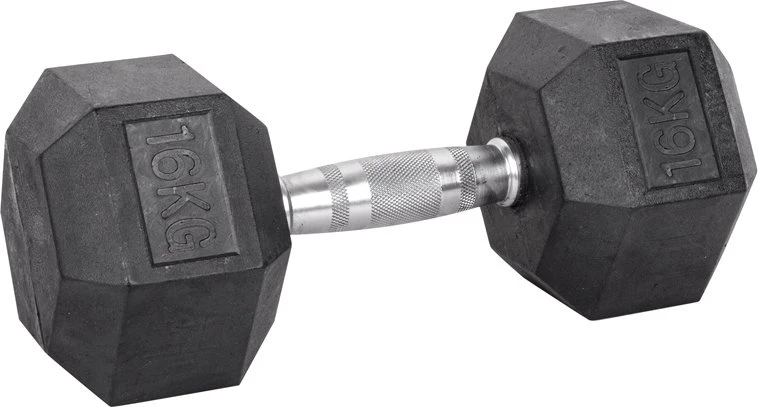Šešiakampis hantelis inSPORTline Hexsteel 6kg