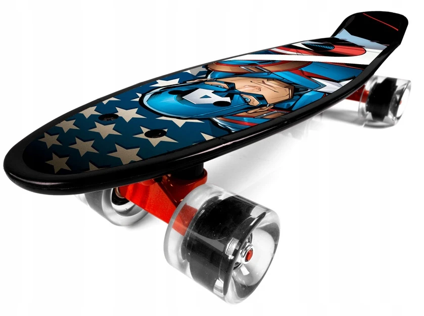Seven Pennyboard riedlentė Captain America