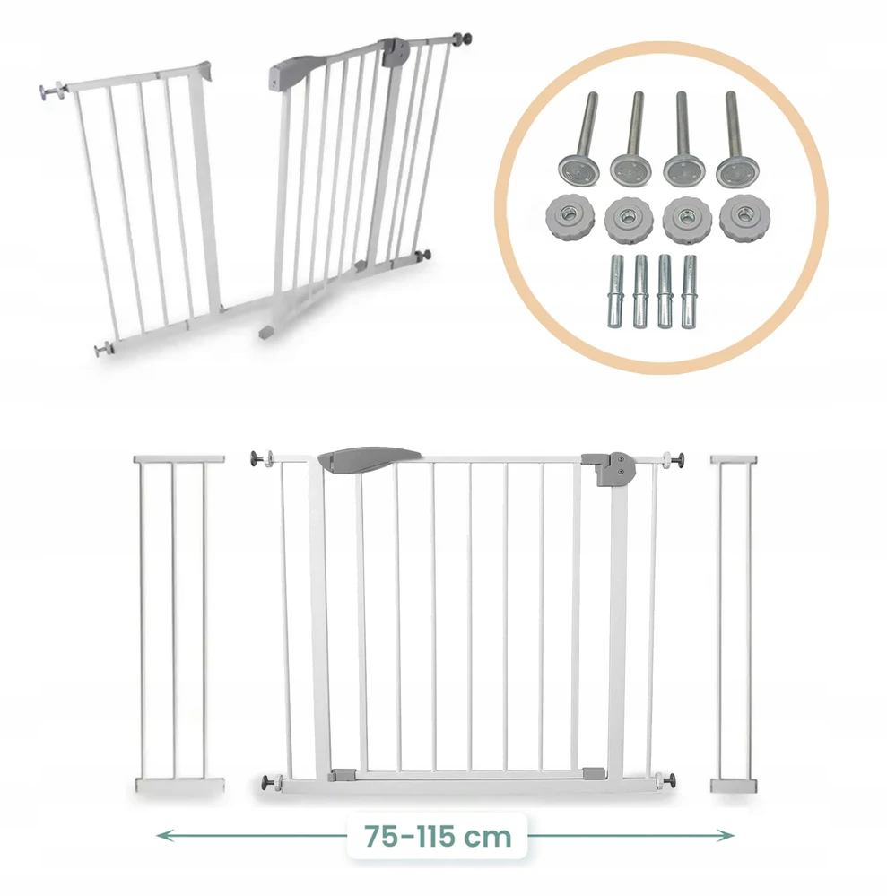 SEVERNO Kids 75-115cm APSAUGINIAI TURTĖLIAI PLĖTINIMO VARTŲ APSAUGINĖ LAIPTŲ DURŲ