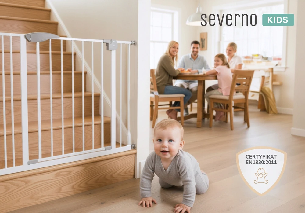 SEVERNO Kids 75-115cm APSAUGINIAI TURTĖLIAI PLĖTINIMO VARTŲ APSAUGINĖ LAIPTŲ DURŲ