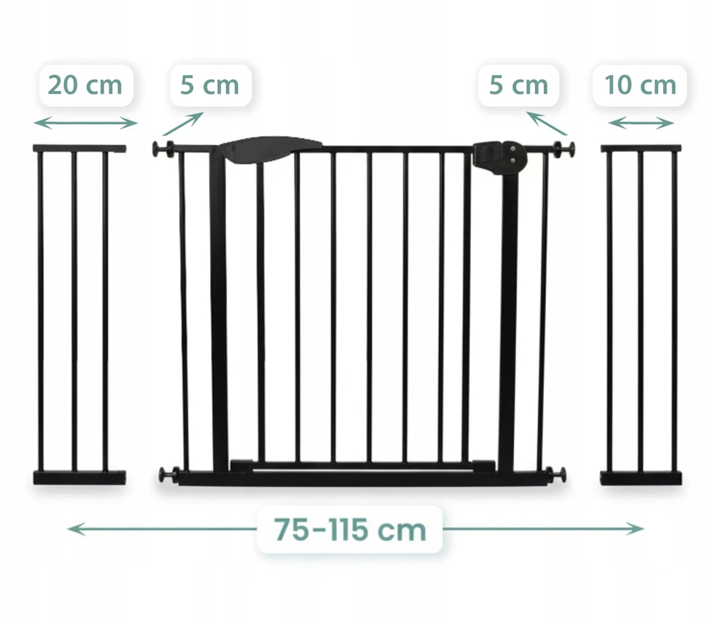 SEVERNO Kids 75-115cm APSAUGINIAI TURTĖLIAI PLĖTINIMO VARTŲ APSAUGINĖ LAIPTŲ DURŲ