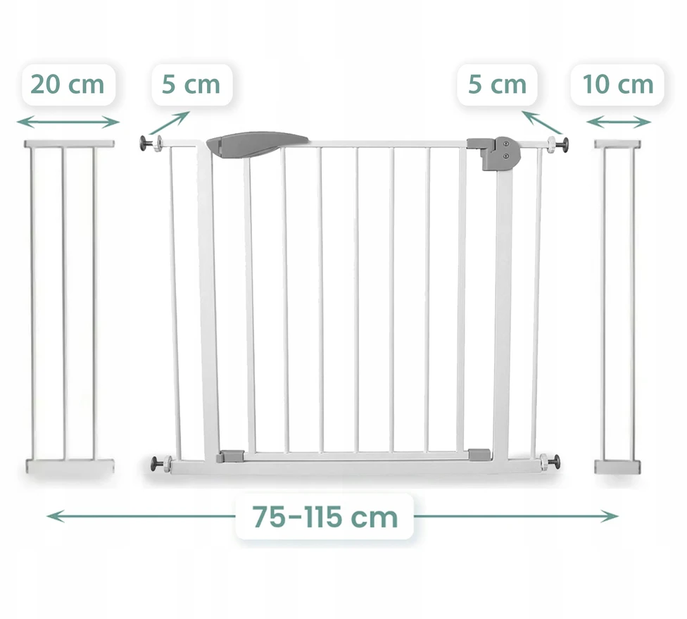SEVERNO Kids 75-115cm APSAUGINIAI TURTĖLIAI PLĖTINIMO VARTŲ APSAUGINĖ LAIPTŲ DURŲ
