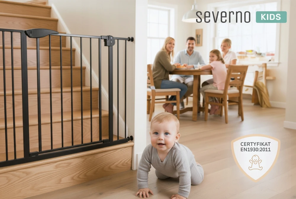 SEVERNO Kids 75-115cm APSAUGINIAI TURTĖLIAI PLĖTINIMO VARTŲ APSAUGINĖ LAIPTŲ DURŲ