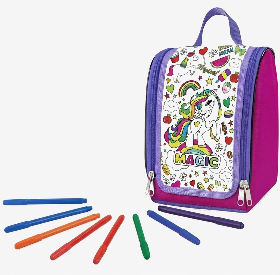 Sferazabawek Kuprinės krepšys Dažymo buteliukas 2in1 Unicorn PENS CREATIVE SET