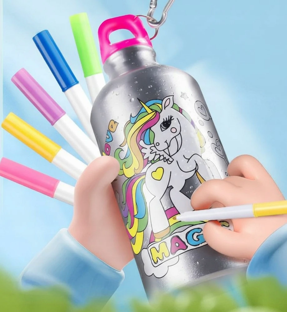 Sferazabawek Kuprinės krepšys Dažymo buteliukas 2in1 Unicorn PENS CREATIVE SET