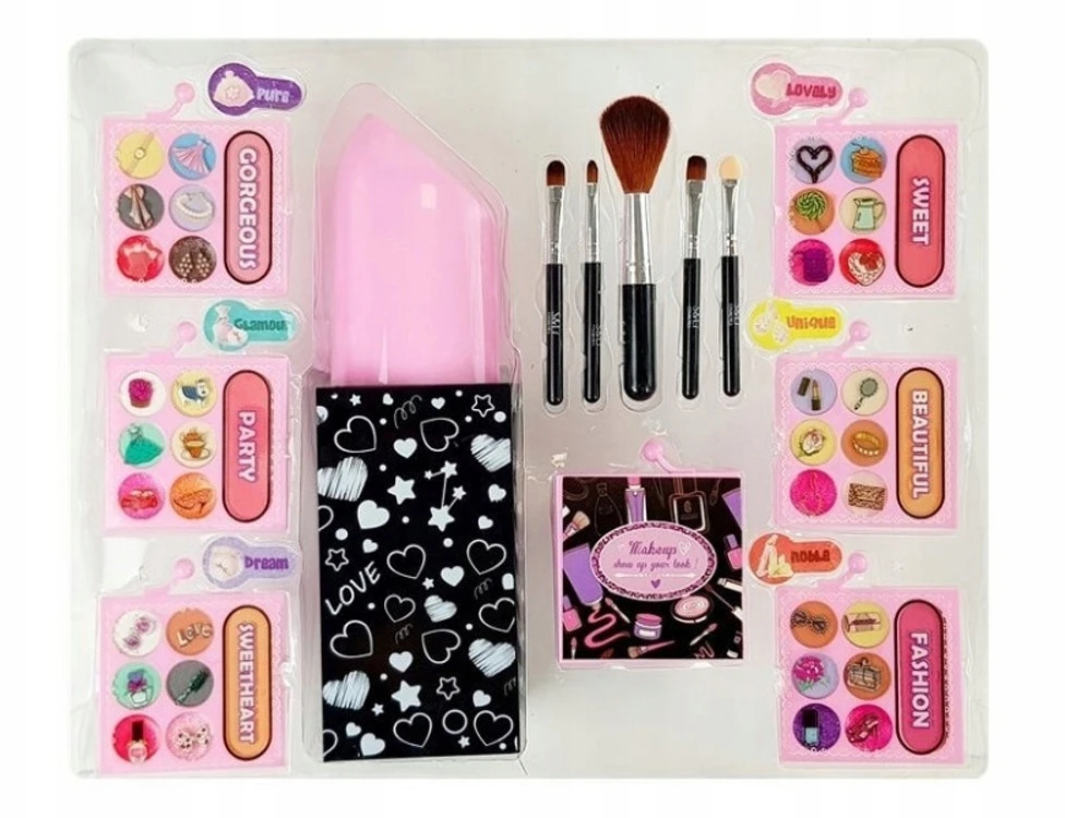 Sferazabawek Makiažo kosmetikos rinkinys Beauty Case Tualetinis staliukas vaikams Dovana