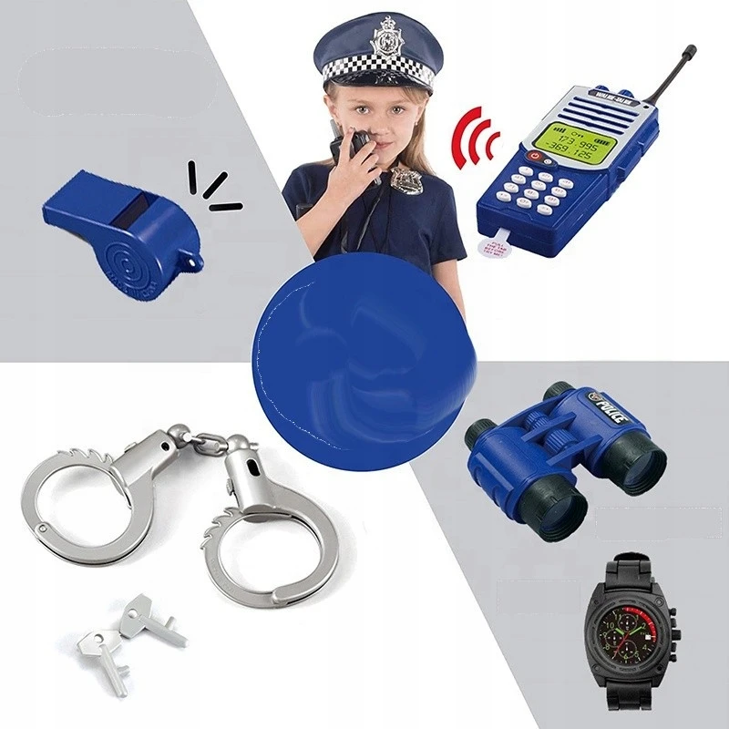 Sferazabawek MAŽAS POLICININKAS RINKINYS LIEMENĖS BINOKULIAI ANTRANKIAI GINKLŲ PRIEDŲ IŠMETIMAS