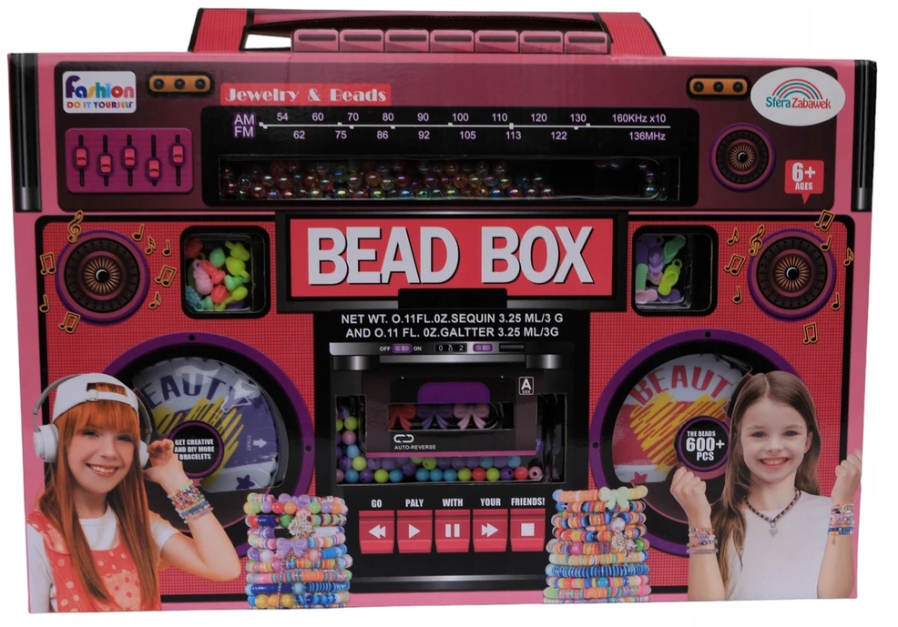 Sferazabawek Rinkinys karoliukų apyrankėms kurti - Bead Box, 2 užsegimo ratukai