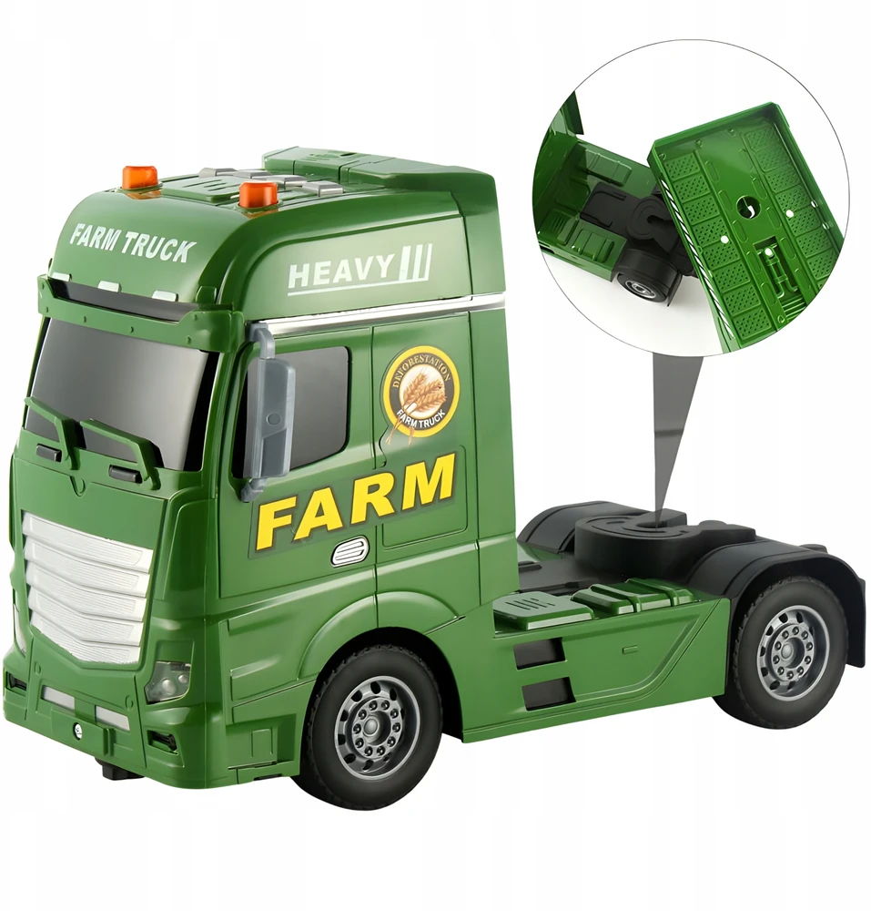 Sferazabawek Sunkvežimis vilkikas su traktoriais Farm Truck Sound and Light XXL