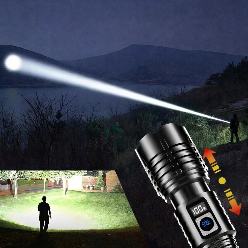 Shadowhawk LED TAKTINIS PAKRAUJAMAS BLYKŠČIUS USB-C IP67 XHM77.2 30000lm PRO POWERFUL