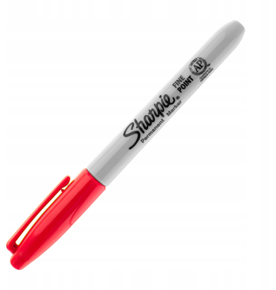 Sharpie Fine permanentinis markeris, raudonas, plonas galiukas