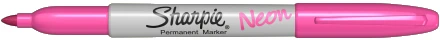Sharpie Neon rožinis permanentinis markeris, plonas galiukas