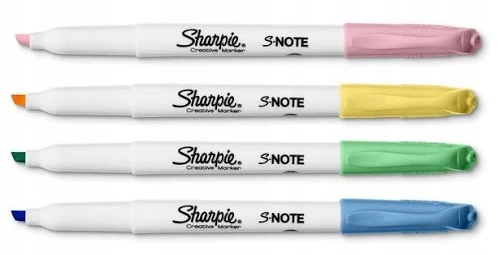 Markerių rinkinys Sharpie S-note Mix 4 vnt. - 2138234