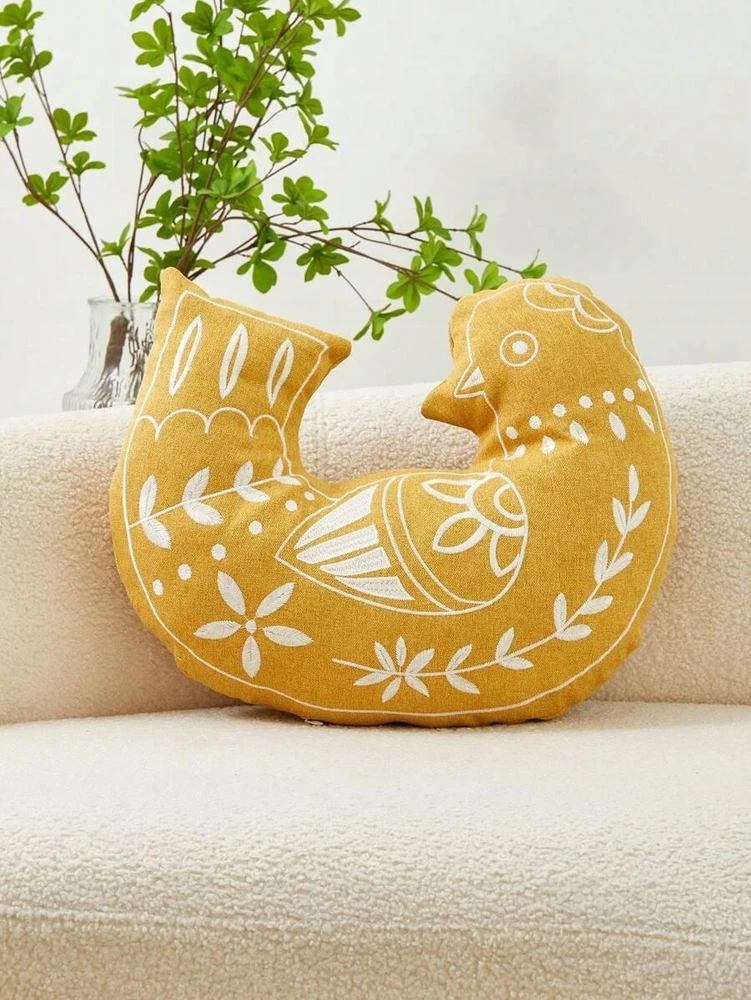 SHEIN Geltona POSZEWKA NA PODUSZKĘ DWV S07__40X50
