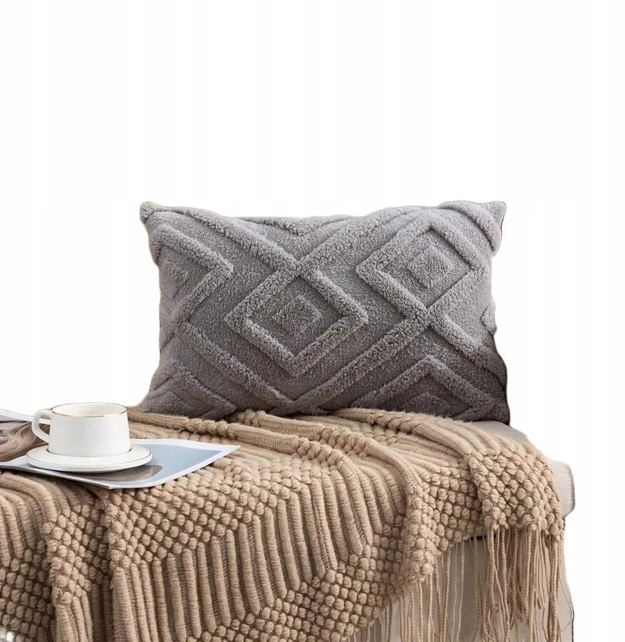 SHEIN Pilka POSZEWKA NA PODUSZKĘ JTE S07__40X40
