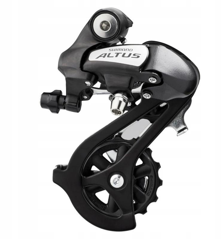 Galinis dviračio pavarų perjungiklis Shimano Altus RD-M310, juodas