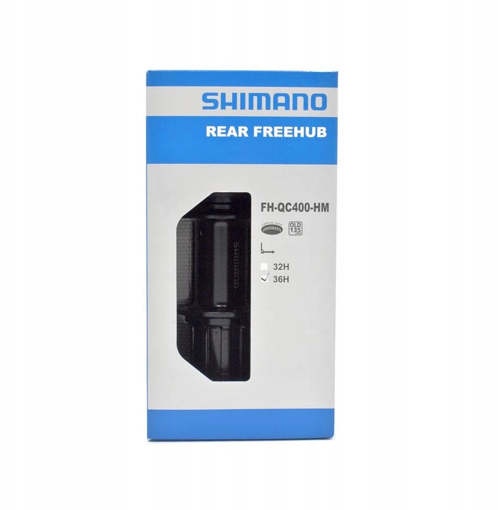 Galinė įvorė Shimano CUES FH-QC400 135mm QR Disc C-Lock 8/9/10/11-speed-36H