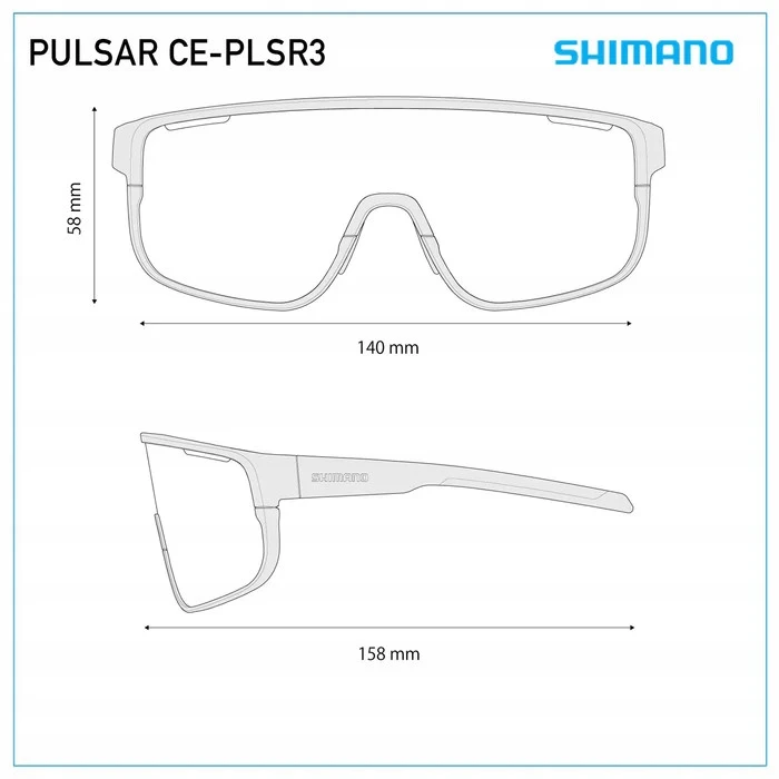 Shimano Pulsar 3 Offroad akiniai: Ridescape + Clear