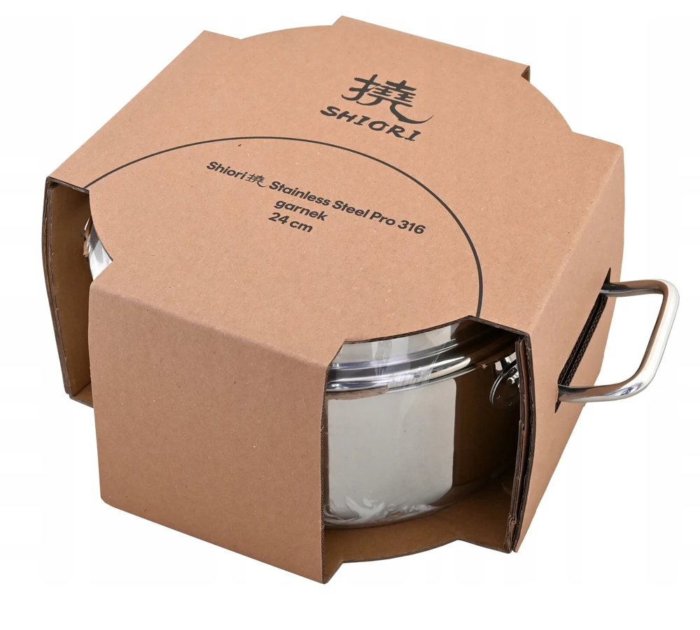 Shiori Steel Series Pro 316 indukcinis puodas 24 cm 5,5L