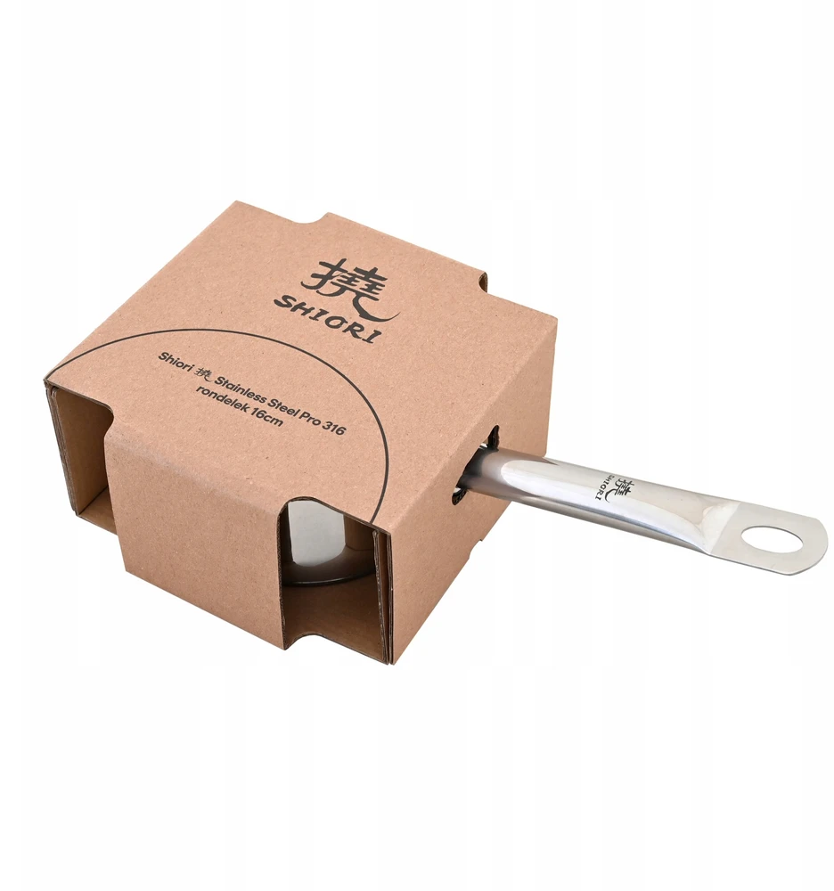 Shiori steel series pro nerūdijančio plieno puodas 16 cm