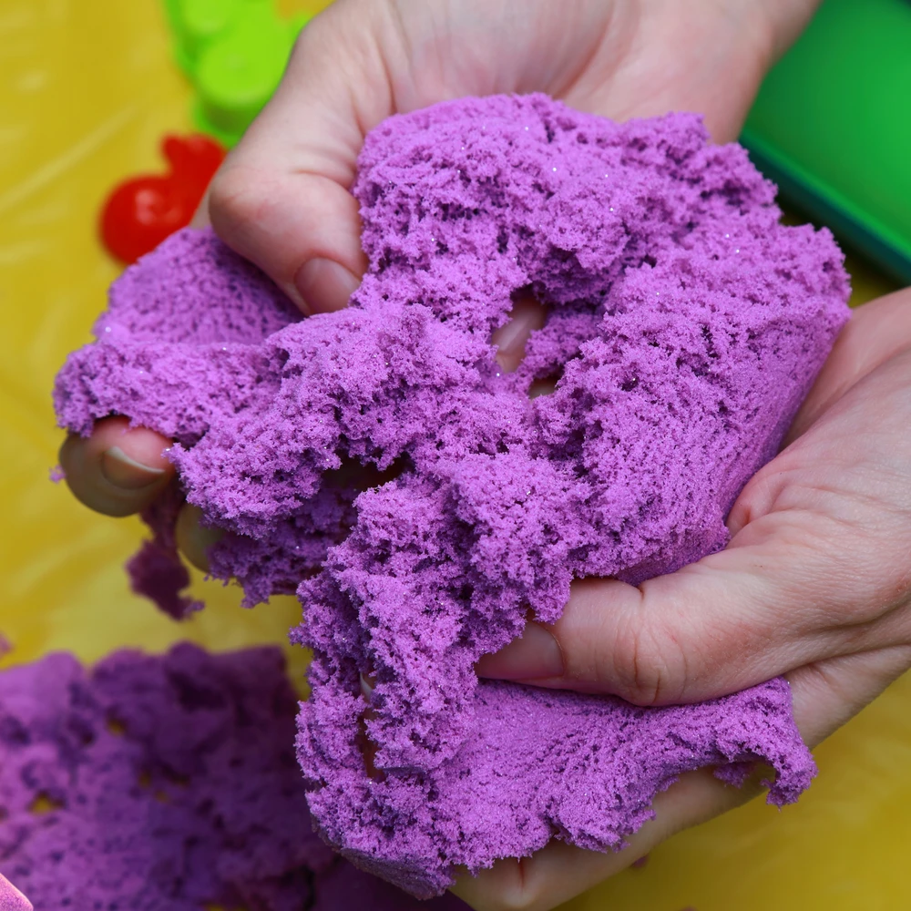 Shopek KINETIC SAND RINKINYS 3kg smėlio dėžės dovanų formelės magiškai spalvingos