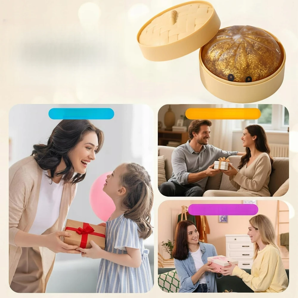 Sidinifu 1 PC. GNIOTEK KUMPULINIAI BLOGIAI Blizgantys tamsaus aukso antistresai