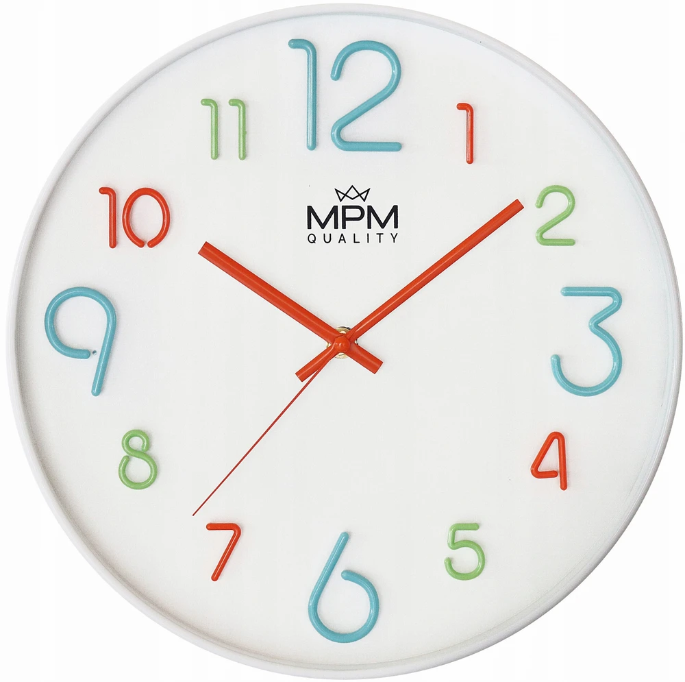 Sieninė laikrodis - MPM QUALITY - E01.3459.00 - Daugiaspalvis - 4,5 cm gylio - Vaikams