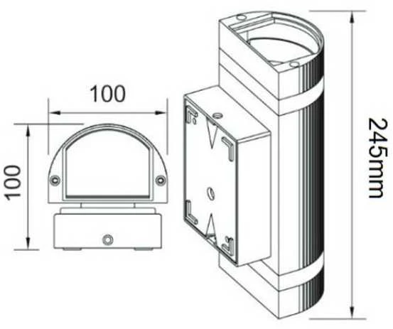Bona Electrica Sieninė lempa 010 (GU10)