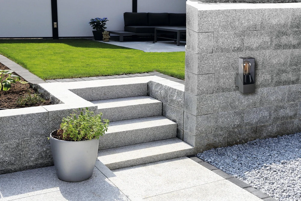 Sieninis šviestuvas Sieninis lauko šviestuvas KANLUX Laven, IP44, 1 x E27, max 10W, 13,5 x 8 x 25 cm