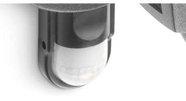 Philips Sieninis lauko šviestuvas CREEK, E27, juodas, IP44, su judesio davikliu