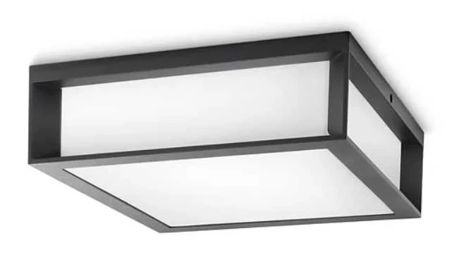 Sieninis šviestuvas Sieninis lauko šviestuvas PHILIPS SKIES, IP44, 2 x E27, max 14 W, 26x26x8,1 cm