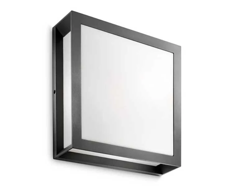 Sieninis šviestuvas Sieninis lauko šviestuvas PHILIPS SKIES, IP44, 2 x E27, max 14 W, 26x26x8,1 cm