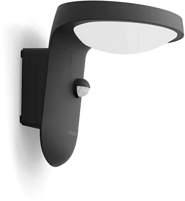 Sieninis šviestuvas LED šviestuvas PHILIPS LAVEN 929003362501, 6 W, IP44, juodas