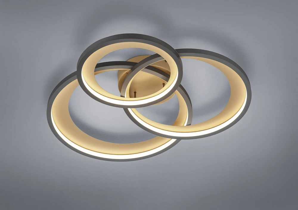 Osram 8W LED sieninis šviestuvas CIRCLE, juodas, 3000/4200/6500K