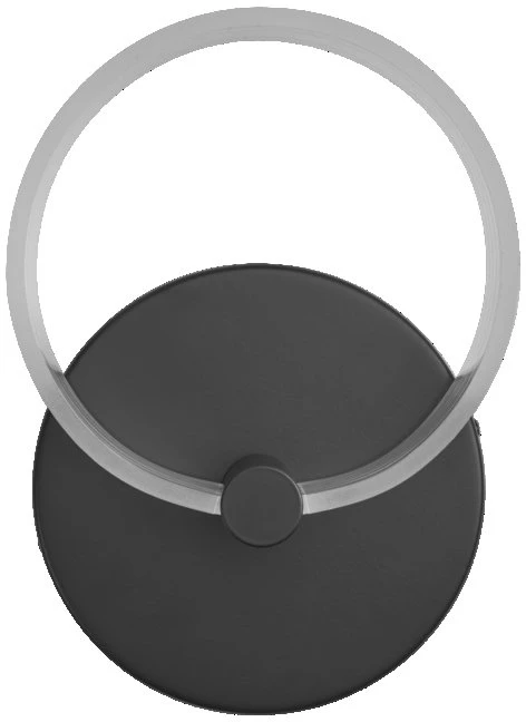 Osram 8W LED sieninis šviestuvas CIRCLE, juodas, 3000/4200/6500K