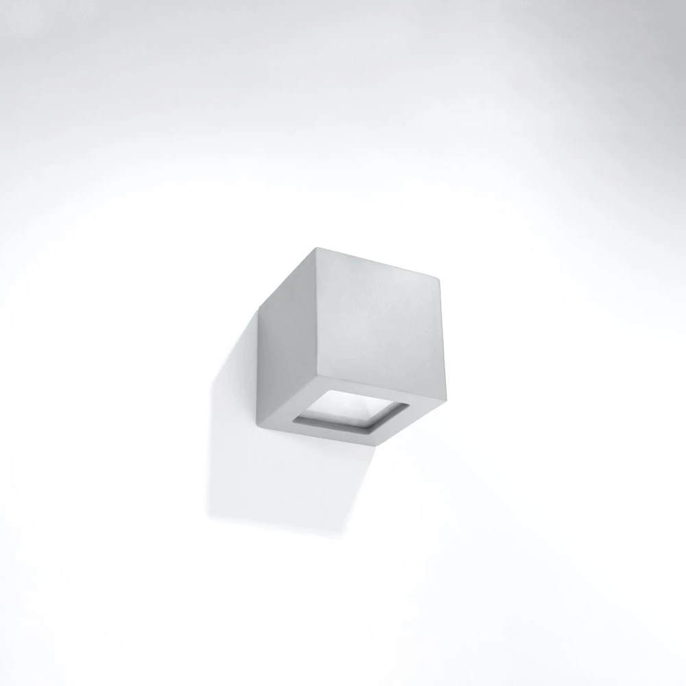 Sieninis šviestuvas Sollux Lighting Sieninis keraminis šviestuvas LEO pilkas