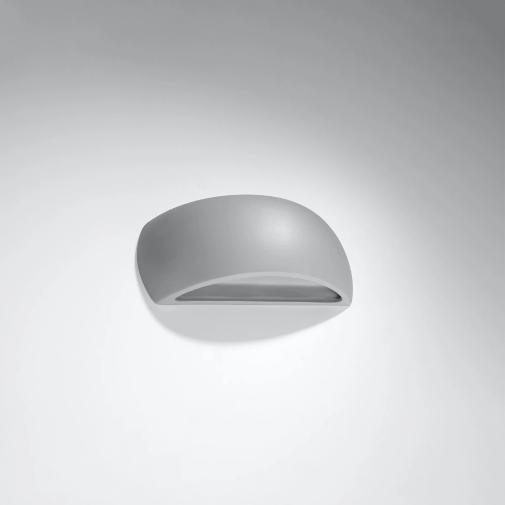 Sieninis šviestuvas Sollux Lighting Sieninis keraminis šviestuvas PONTIUS pilkas
