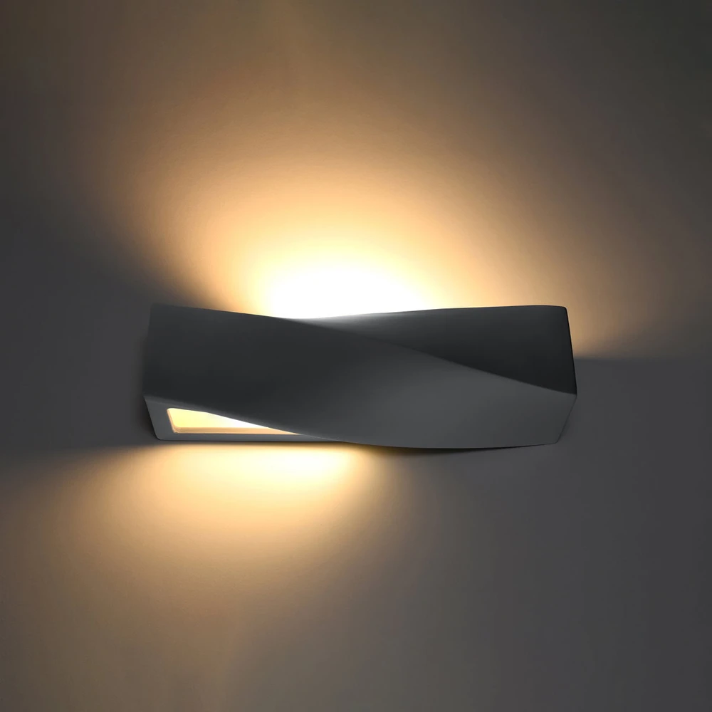 Sieninis šviestuvas Sollux Lighting Sieninis keraminis šviestuvas SIGMA pilkas