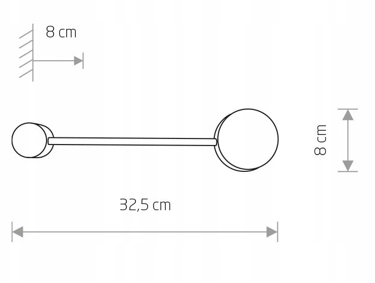 Sieninis šviestuvas Nowodvorski ORBIT 7803