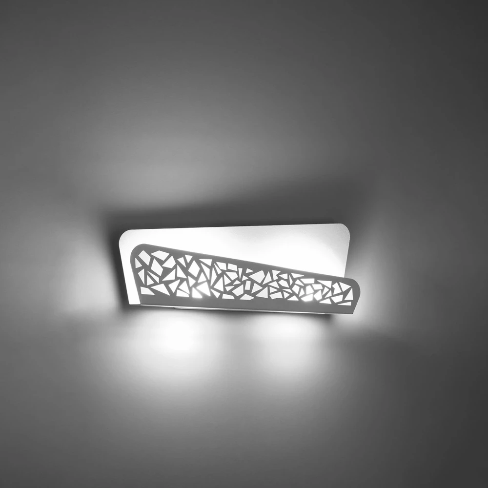 Sollux Lighting Sieninis šviestuvas ALIZA baltas