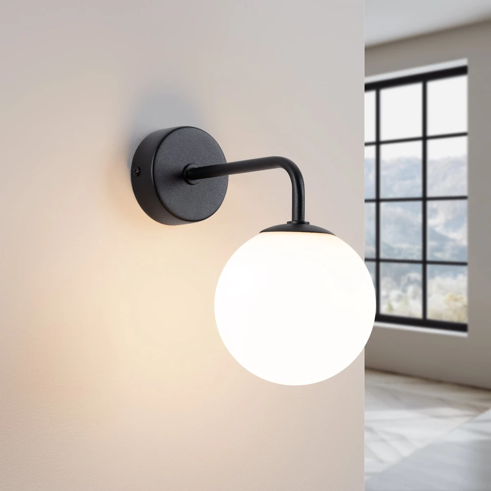 Sollux Lighting Sieninis šviestuvas ASTRAL 1 juodas
