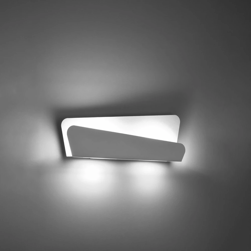 Sollux Lighting Sieninis šviestuvas BASCIA baltas