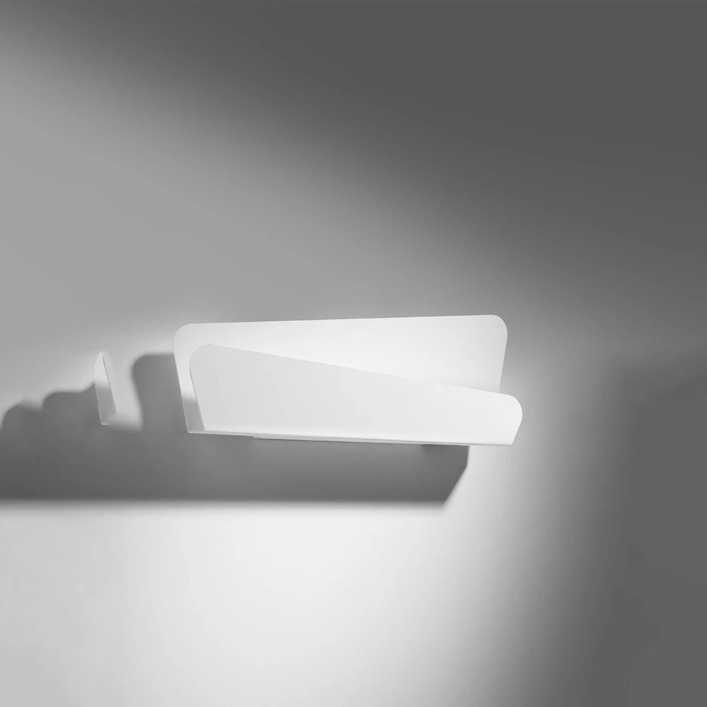 Sollux Lighting Sieninis šviestuvas BASCIA baltas