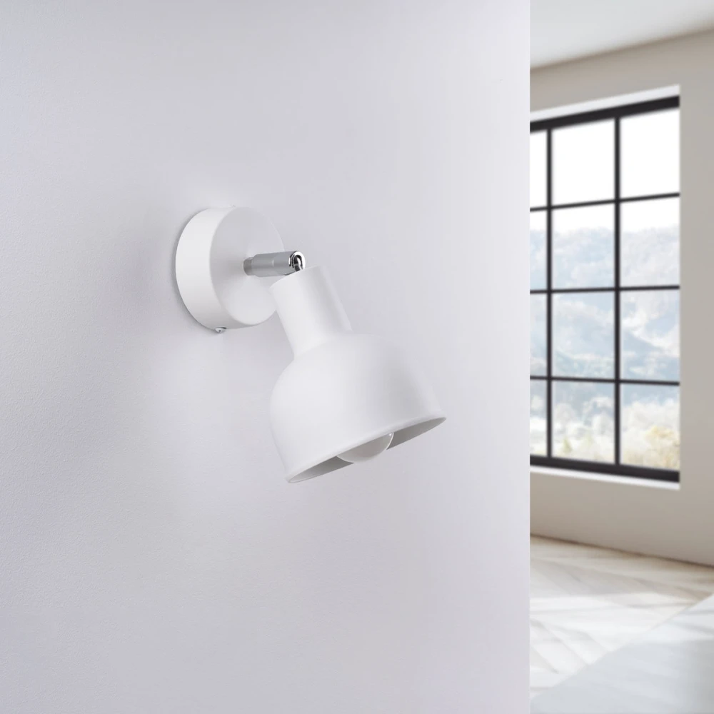 Sollux Lighting Sieninis šviestuvas ELBA baltas
