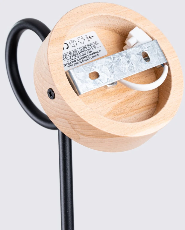 Sollux Lighting Sieninis šviestuvas EMBER juodas