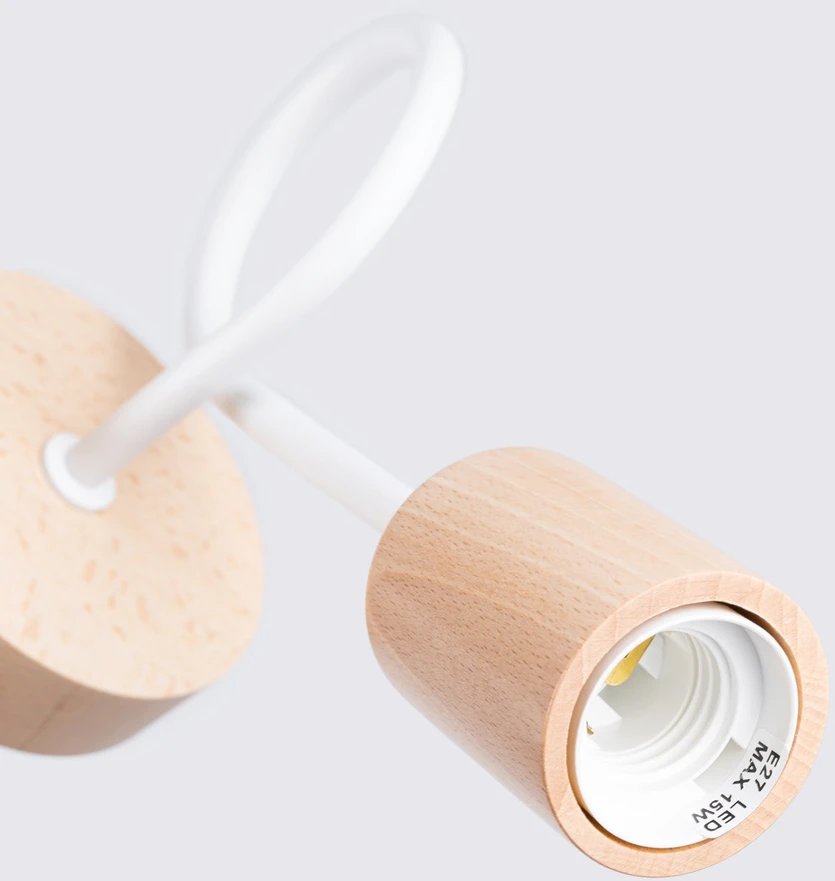 Sollux Lighting Sieninis šviestuvas EMBER baltas
