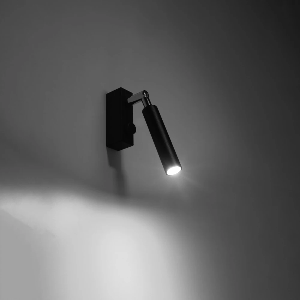 Sollux Lighting Sieninis šviestuvas EYETECH 1 juodas