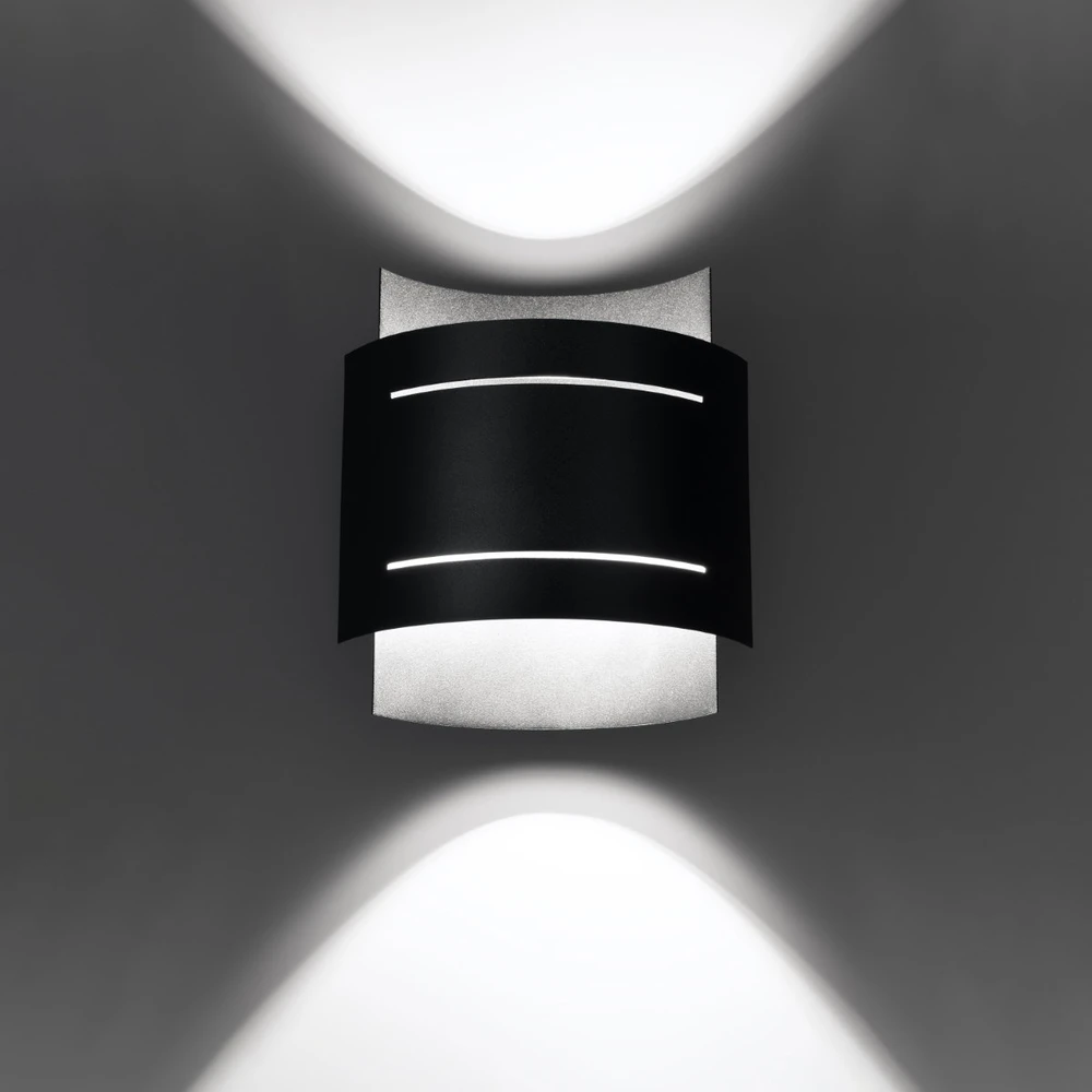 Sollux Lighting Sieninis šviestuvas HESTIA juodas